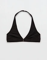 Aerie Shine Rib Halter Bikini Top