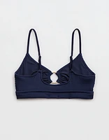 Aerie Crinkle Scoop Cutout Bikini Top