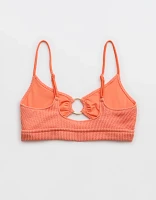 Aerie Crinkle Scoop Cutout Bikini Top