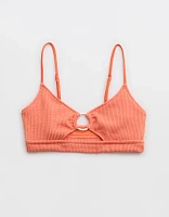 Aerie Crinkle Scoop Cutout Bikini Top