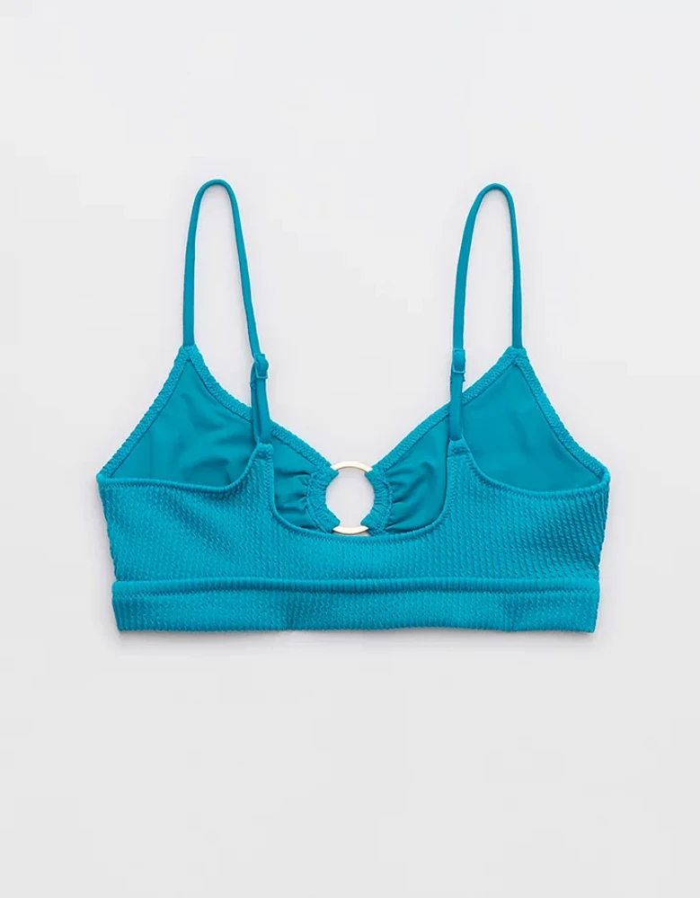 Aerie Crinkle Scoop Cutout Bikini Top