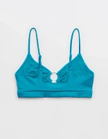 Aerie Crinkle Scoop Cutout Bikini Top