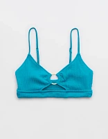 Aerie Crinkle Scoop Cutout Bikini Top