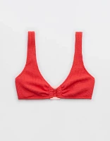 Aerie Crinkle Ring Wide Strap Scoop Bikini Top