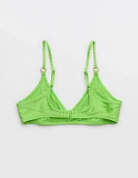 Aerie Beach Babe Shine Rib Voop Bikini Top