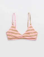 Aerie Beach Babe Shine Rib Voop Bikini Top