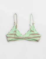 Aerie Beach Babe Shine Rib Voop Bikini Top