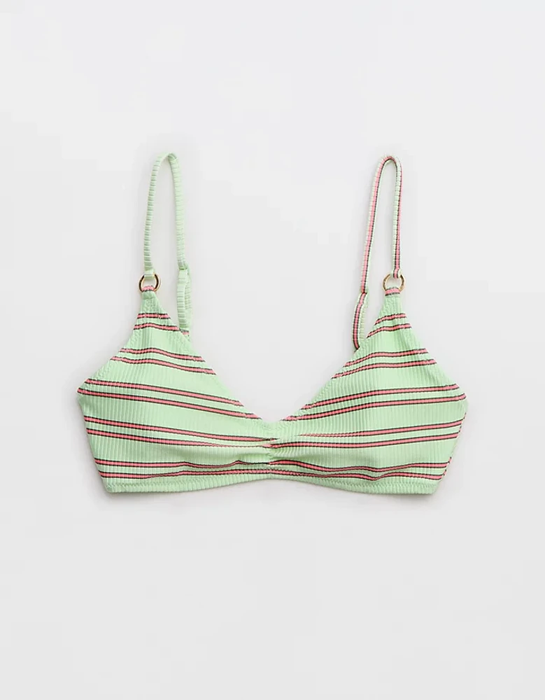 Aerie Beach Babe Shine Rib Voop Bikini Top