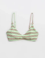 Aerie Beach Babe Shine Rib Voop Bikini Top