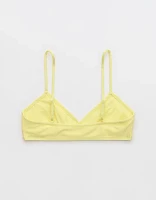 Aerie Shine Rib Twist Scoop Bikini Top