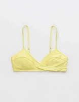 Aerie Shine Rib Twist Scoop Bikini Top