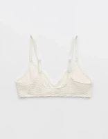 Aerie Cloudweave Crochet Voop Bikini Top