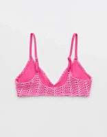 Aerie Cloudweave Crochet Voop Bikini Top