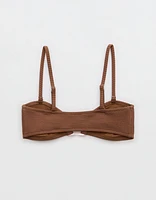 Aerie Crinkle Ring Bandeau Bikini Top