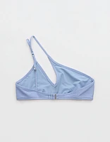 Aerie Shine Rib One Shoulder Bandeau Bikini Top