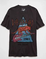 T-shirt surdimensionné à image Def Leppard AE
