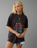 T-shirt surdimensionné à image Def Leppard AE
