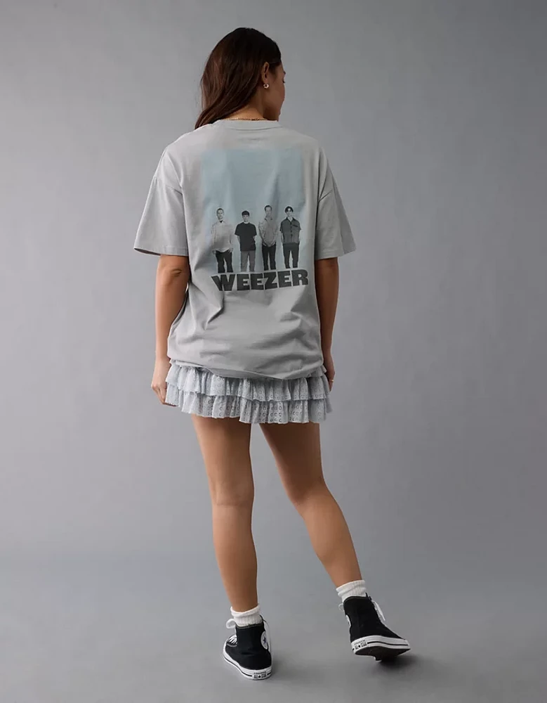 AE Oversized Weezer Graphic T-Shirt