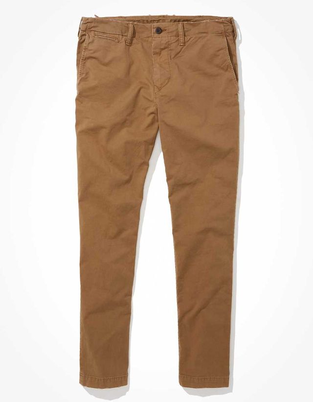 AE Flex 12 Longer Length Lived-In Khaki Short