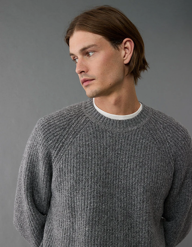 AE Shaker Stitch Crew Neck Sweater