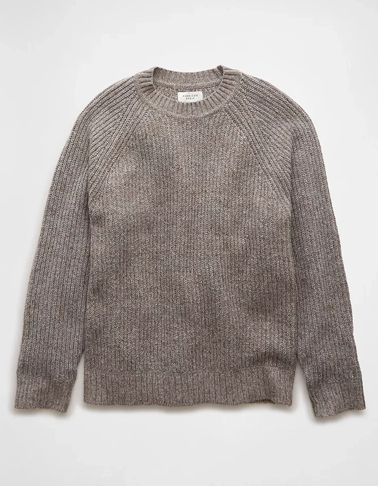 AE Shaker Stitch Crew Neck Sweater