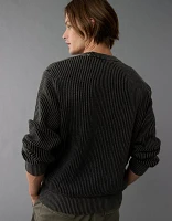 AE Shaker Stitch Crew Neck Sweater