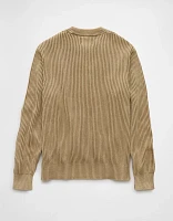 AE Shaker Stitch Crew Neck Sweater