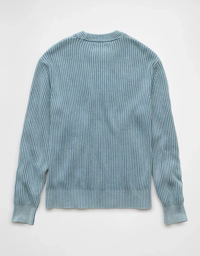 AE Shaker Stitch Crew Neck Sweater