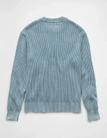 AE Shaker Stitch Crew Neck Sweater