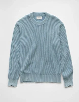 AE Shaker Stitch Crew Neck Sweater