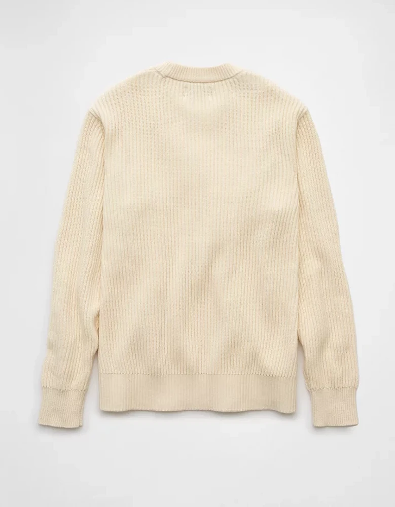 AE Shaker Stitch Crew Neck Sweater