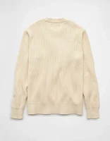 AE Shaker Stitch Crew Neck Sweater