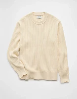 AE Shaker Stitch Crew Neck Sweater