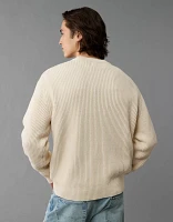 AE Shaker Stitch Crew Neck Sweater