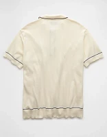 AE Weekend Tipped Sweater Polo Shirt