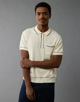 AE Weekend Tipped Sweater Polo Shirt