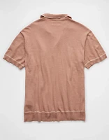 AE Weekend Tipped Sweater Polo Shirt