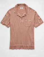 AE Weekend Tipped Sweater Polo Shirt