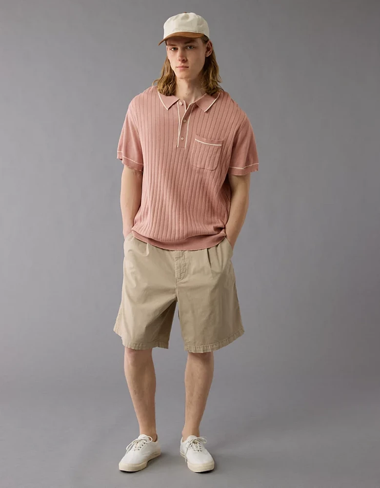 AE Weekend Tipped Sweater Polo Shirt