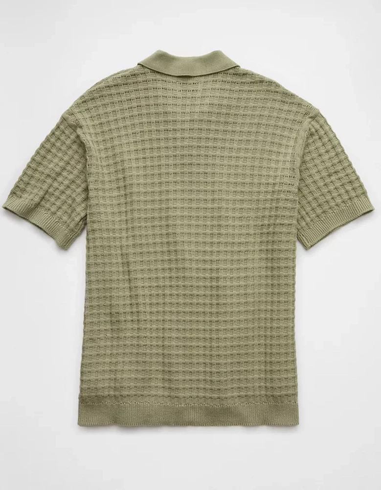 AE Weekend Sweater Polo Shirt