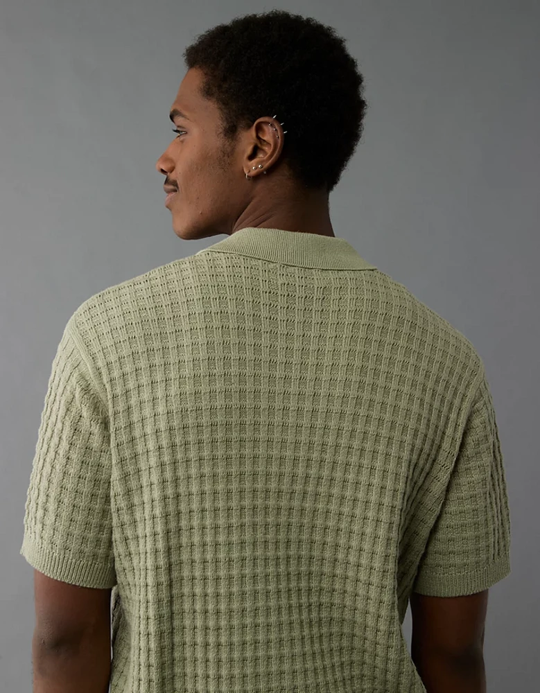 AE Weekend Sweater Polo Shirt