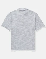 Polo en tricot teint par espacement AE