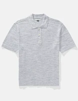 Polo en tricot teint par espacement AE