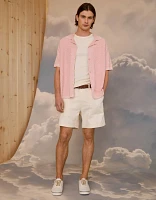 AE Weekend Jacquard Button-Up Sweater Polo Shirt