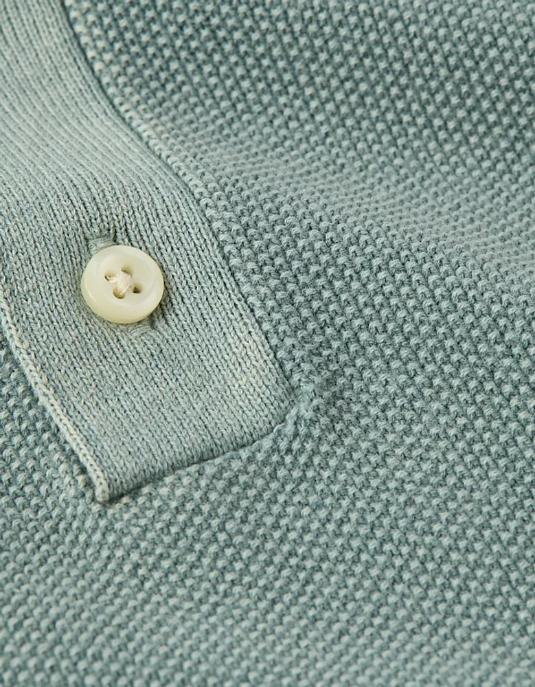 AE Weekend Washed Sweater Polo Shirt