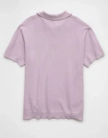 AE Weekend Washed Sweater Polo Shirt