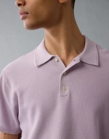AE Weekend Washed Sweater Polo Shirt