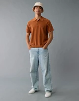 AE Weekend Washed Sweater Polo Shirt