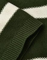 Polo en tricot rayé à motif pointelle Fin de semaine AE