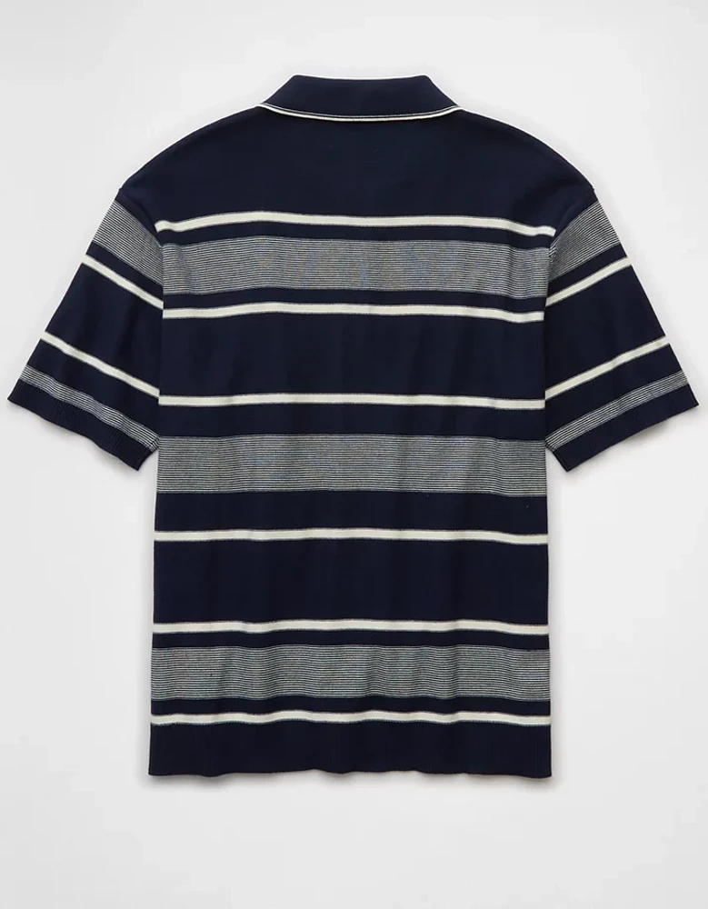 Polo en tricot rayé jersey Fin de semaine AE